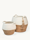 Load image into Gallery viewer, Agora Jar Basket - Natural (2 sizes)
