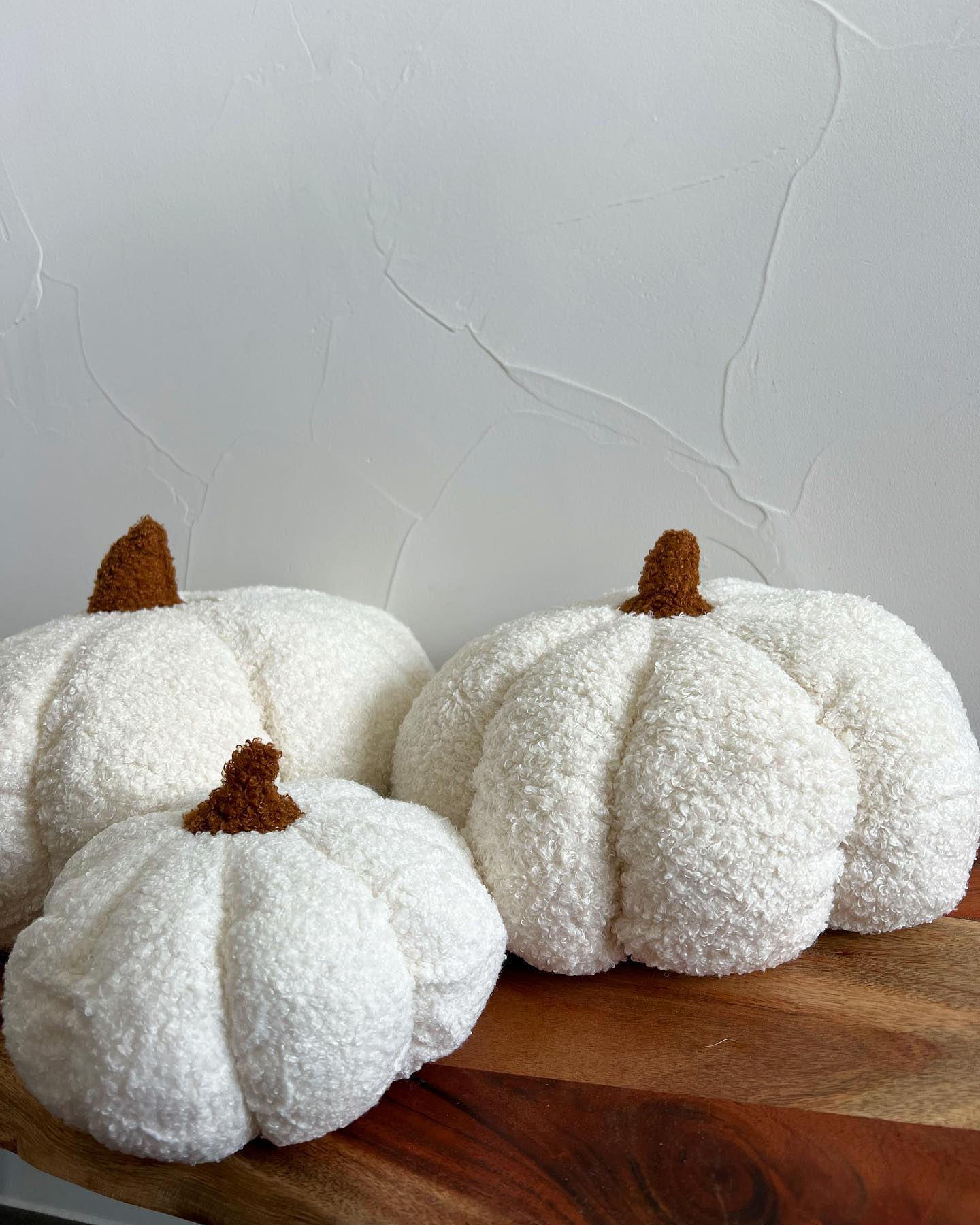 Pumpkin Fall Boucle Pillows