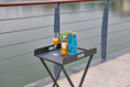 Load image into Gallery viewer, Gray Aluminum Indoor Outdoor Tray Table-1
