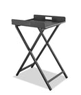 Load image into Gallery viewer, Gray Aluminum Indoor Outdoor Tray Table-3
