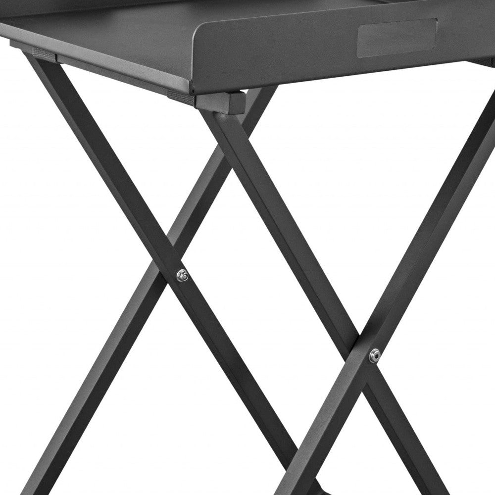 Gray Aluminum Indoor Outdoor Tray Table-5