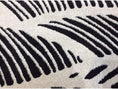 Load image into Gallery viewer, 8'x11' Black White Machine Woven UV Treated Tropical Palm Leaves Indoor Outdoor Area Rug-2
