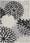 Load image into Gallery viewer, 8’ x 11’ Black Gray White Indoor Outdoor Area Rug-0
