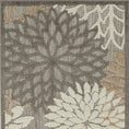 Load image into Gallery viewer, 2’ x 6’ Natural and Gray Indoor Outdoor Runner Rug-3
