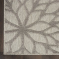 Load image into Gallery viewer, 2’ x 6’ Silver and Gray Indoor Outdoor Runner Rug-1
