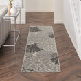 Load image into Gallery viewer, 2’ x 6’ Silver and Gray Indoor Outdoor Runner Rug-3
