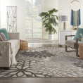 Load image into Gallery viewer, 7’ x 10’ Silver and Gray Indoor Outdoor Area Rug-3
