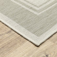 Load image into Gallery viewer, 7’x9’ Ivory and Gray Bordered Indoor Outdoor Area Rug-4
