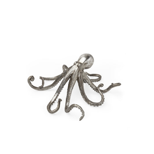 Petite Silver Resin Octopus Sculpture-0