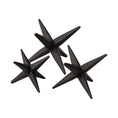 Load image into Gallery viewer, Set of Three Black Metal Star Decor Pieces-0
