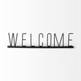 Load image into Gallery viewer, Black Metal Welcome Sign-1
