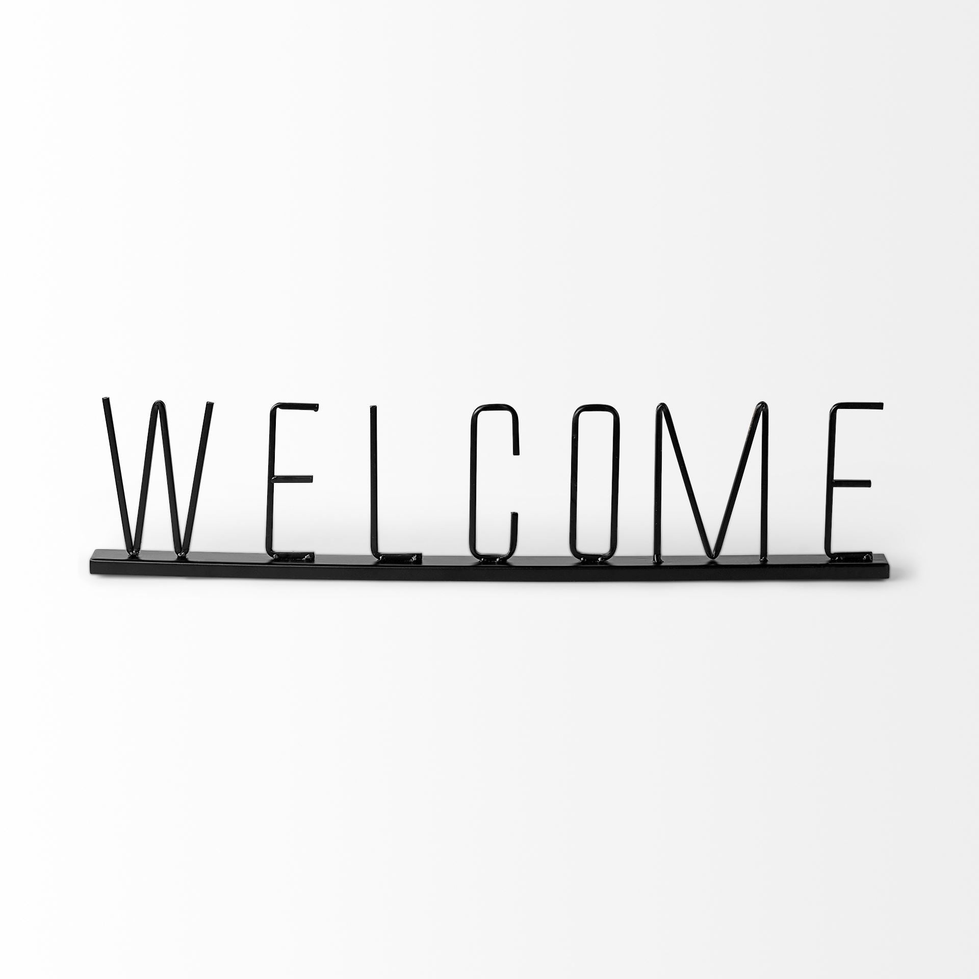 Black Metal Welcome Sign-1