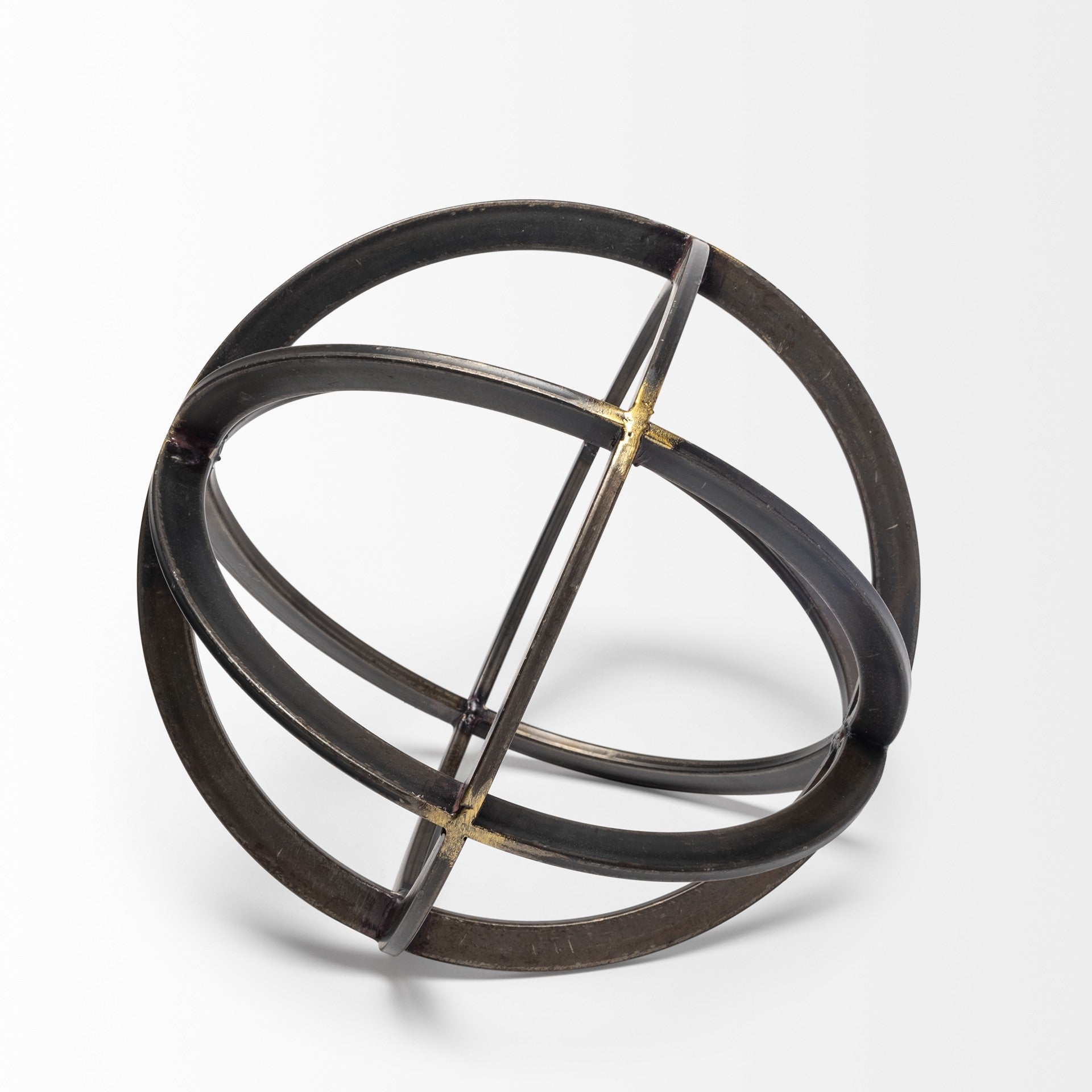 Black Metal Circular Decorative Object-1