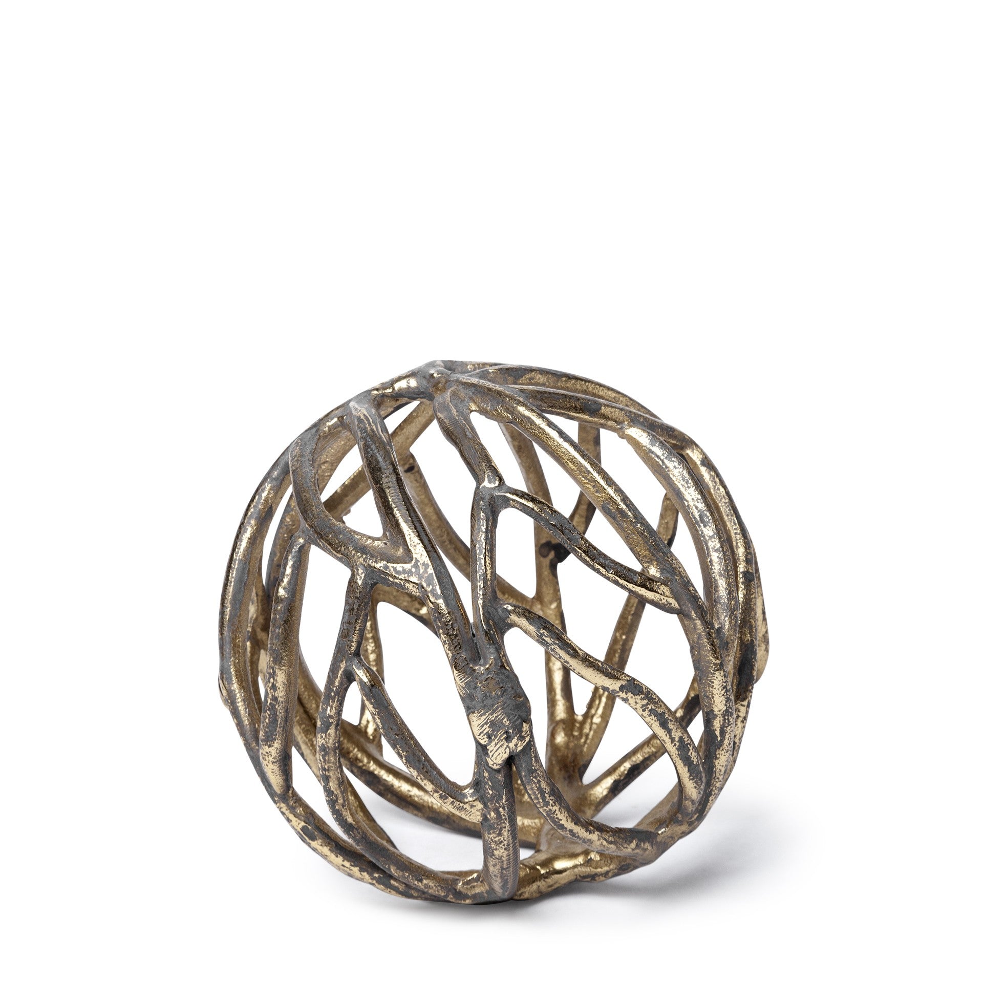 Petite Gold Metal Tree Branch Sculpture-0