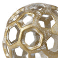 Load image into Gallery viewer, Gold Metal Hollow Orb Sculpture-3
