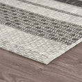 Load image into Gallery viewer, 5’ x 8’ Monochrome Striped Indoor Outdoor Area Rug-2
