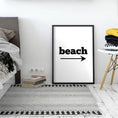 Load image into Gallery viewer, Beach Art Decor Black and White Palm Trees Canvas
