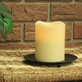 Load image into Gallery viewer, Resin Flameless 3 x 3.75 Pillar Candle With Melted Top
