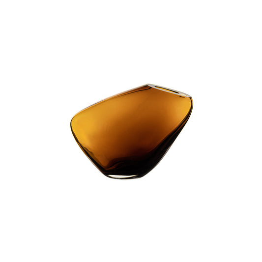 Innovative Amber Vase, Organic Shape