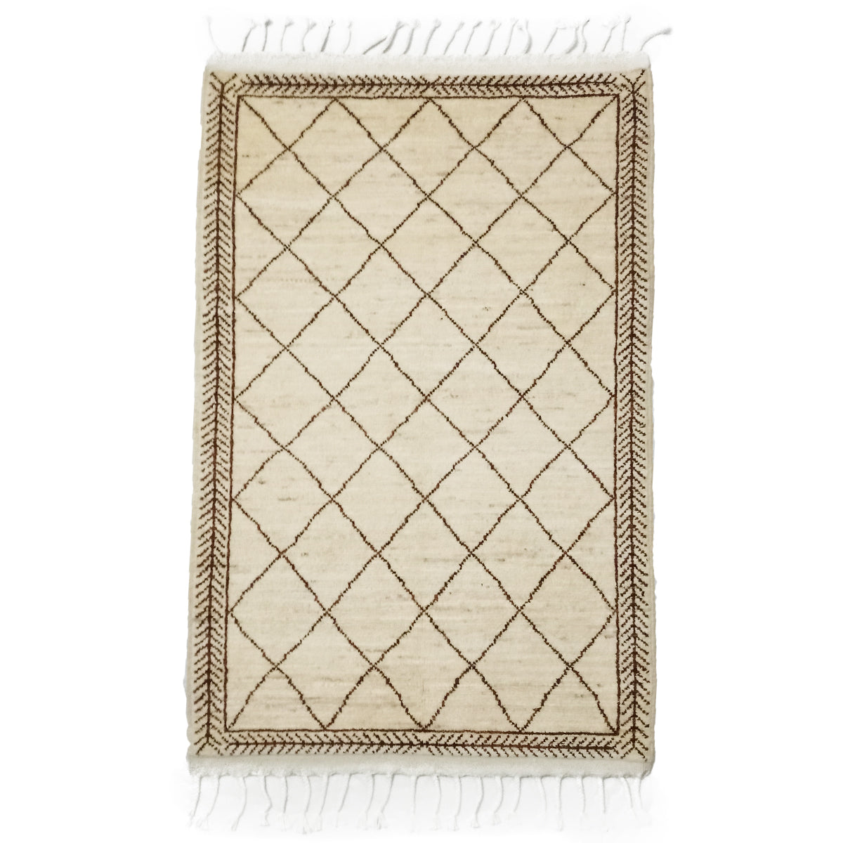 Moroccan Pearl Bush Woolen Rug