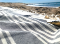 Load image into Gallery viewer, Grey Striped Beach Towel
