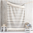 Load image into Gallery viewer, Grey Striped Beach Towel
