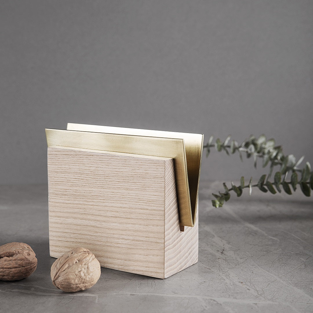 Envelope Wooden Napkin Holder