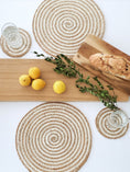 Load image into Gallery viewer, Kata Spiral Placemat - Natural (Set of 4)
