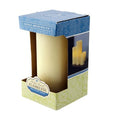 Load image into Gallery viewer, Flameless 3 x 6 Melted Top Wax Pillar Candle
