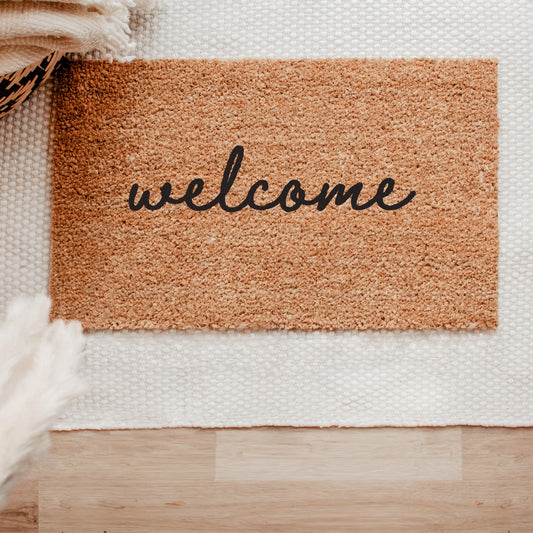 Coir Doormat- Welcome-0